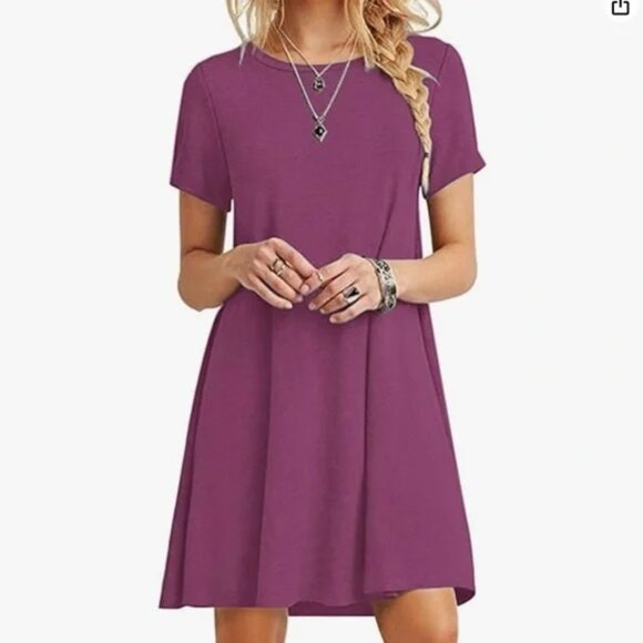 Amazon Dresses & Skirts - Casual Mauve T-Shirt Dress - XL